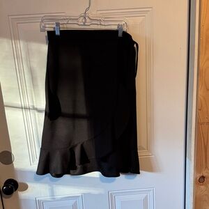 Soyconcept Elegant Black Wrap Skirt